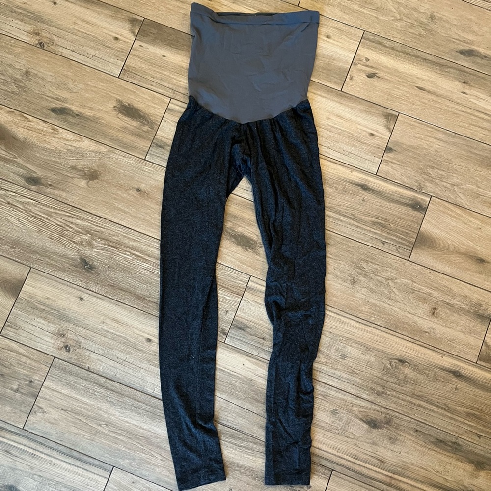 Motherhood maternity leggings with belly panel